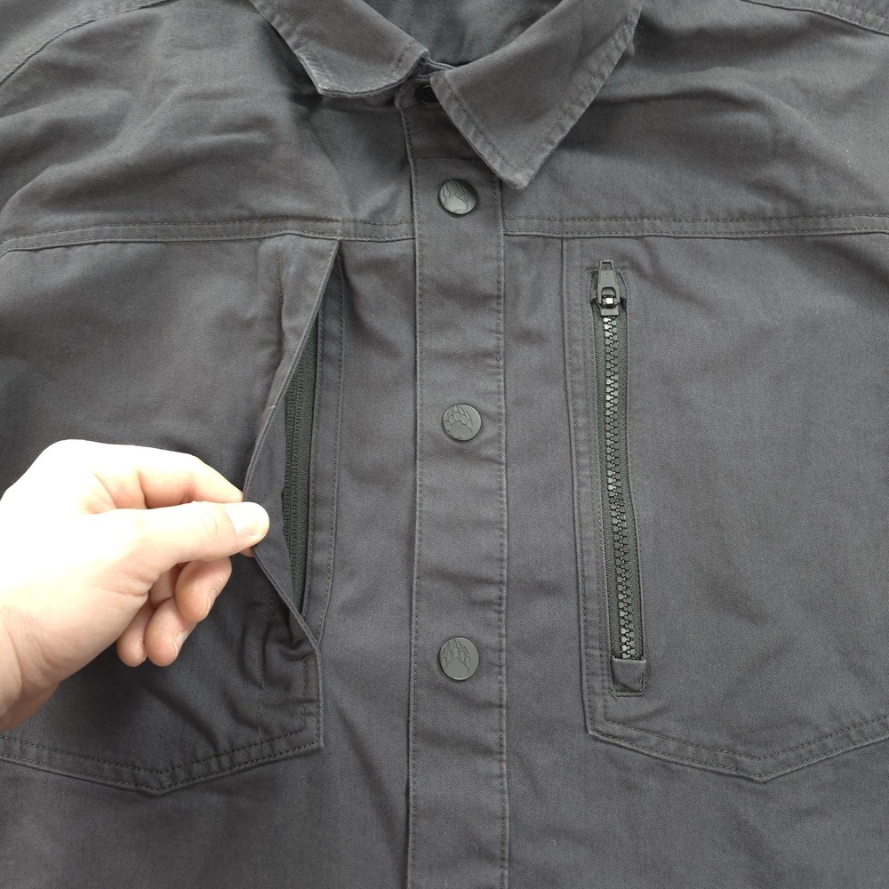 Men's Black Button-Up Shirt - Picture 2 of 11